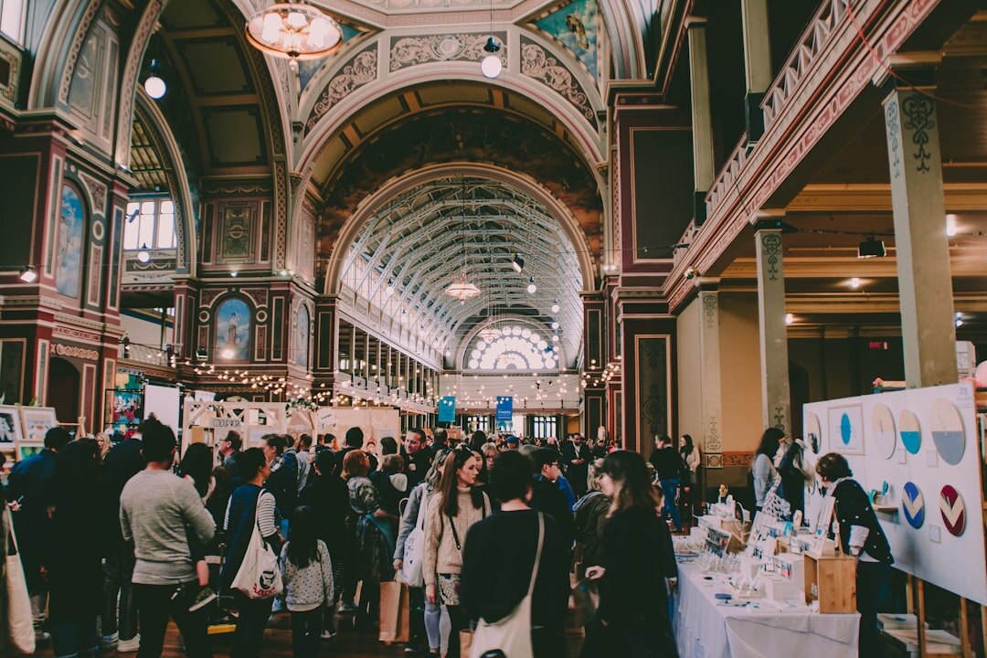 People networking at a professional event